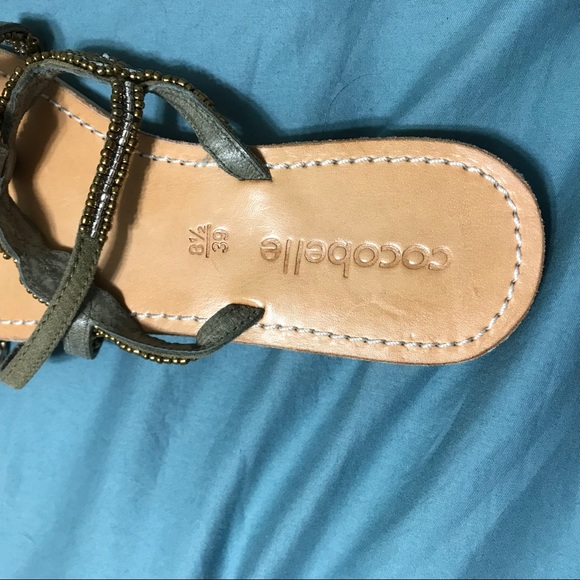 Cocobelle Handmade Bronze double strap flat sandals. - Picture 3 of 6